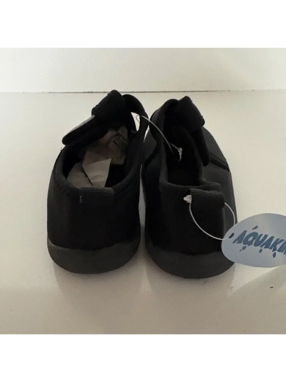 Aquakiks Water Shoes Kids Size 12 Black Quick-Dry Hook & LooP Straps 52404 NEW